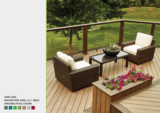 Code 4055 (1 SEATER, RATTAN 001)