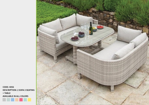 Code 4056 (3 SEATER, RATTAN 001)