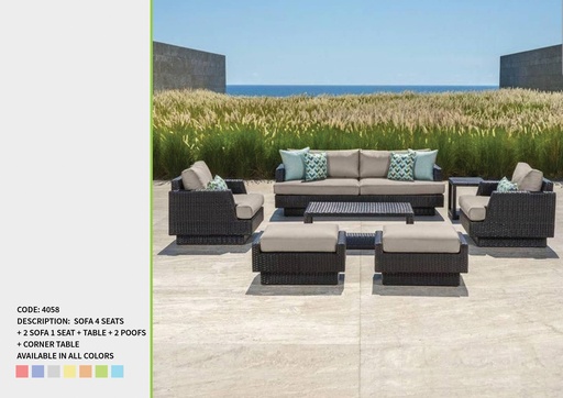 Code 4058 (1 SEATER, RATTAN 001)