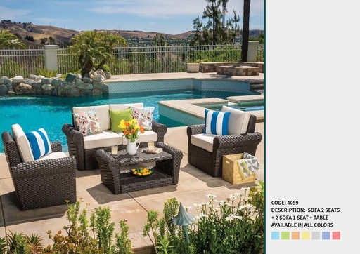 Code 4059 (2 SEATER, RATTAN 001)