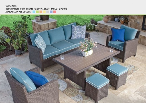 Code 4065 (3 SEATER, RATTAN 001)