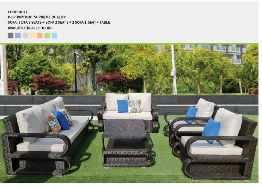Code 4071 (3 SEATER, RATTAN 001)
