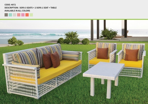 Code 4072 (3 SEATER, RATTAN 001)