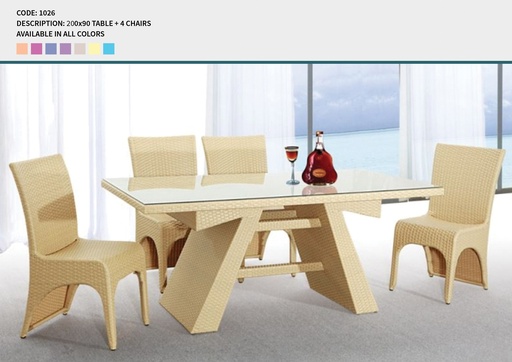 Code 1026 (TABLE, RATTAN 001)