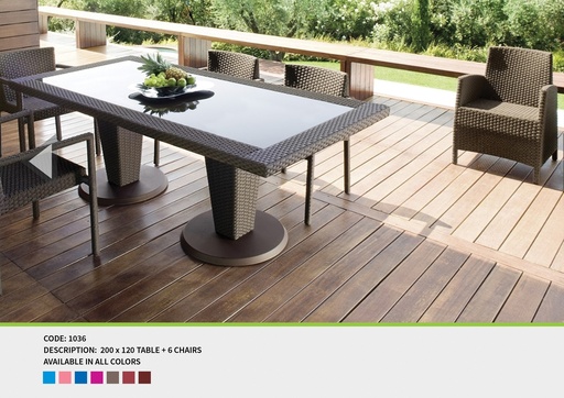Code 1036 (TABLE, RATTAN 001)