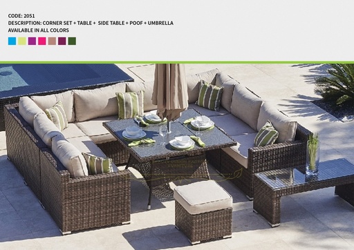 Code 2051 (TABLE, RATTAN 001)
