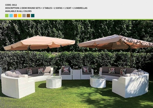 Code 3012 (3 SEATER, RATTAN 001)