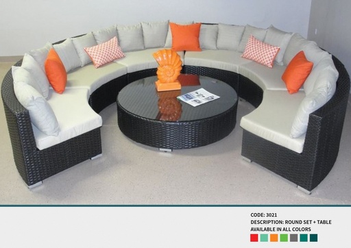 Code 3021 (TABLE, RATTAN 001)