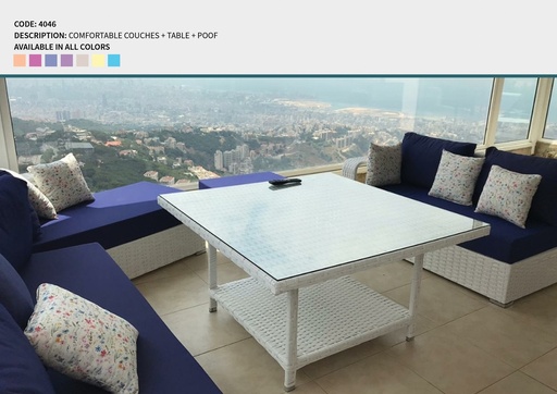 Code 4046 (TABLE, RATTAN 001)